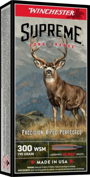 WINCHESTER 300 WSM 195 GR BC MAX 20RD/BX 10BX/CS