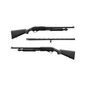 AKKAR CHURCHILL 612 COMBO 12 GA 18.50"/28" PUMP ACTION SHOTGUN, BLACK 111372