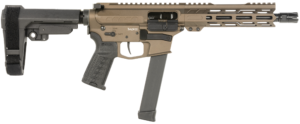 CMMG Banshee MKGS 9mm 8" EML 7" M-LOK Handguard, Midnight Bronze 99A520F-MB