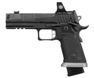 Sig Sauer  P211 GTO w/Optic 9mm Luger 23+1 4.40" Bull Barrel, Black Nitron Stainless Steel Serrated w/Optic Slide & Frame w/Beavertail & Picatinny Rail, Black G10 Grip, Sig ROMEO3 PRO Red Dot, Ambidex
