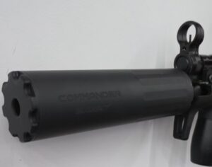 BOSS COMMANDER SWAT - 1/2X28  9MM ULTRA COMPACT DUTY HIGH FLOW SILENCER NITRIDED STAINLESS CORE IDEAL FOR PCC'S CS-17555-9MM-SS-12-SE-BLK