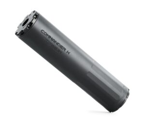 BOSS COMMANDER K - 1/2X28  9MM COMPACT LENGTH HIGH FLOW SILENCER TITANIUM CORE TUNED FOR SUBSONIC LOADS CMK-1560-9MM-TI-12-SE-BLK