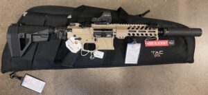 Kulas Derive AR15 .300BO 8" w/ Sylvan Folder and Suppressor SBA5 Desert Sand Dressed