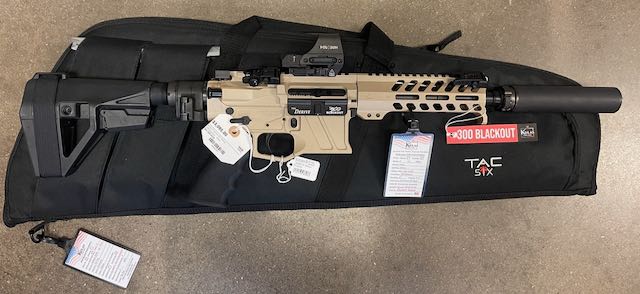 Kulas Derive AR15 .300BO 8" w/ Sylvan Folder and Suppressor SBA5 Desert Sand Dressed