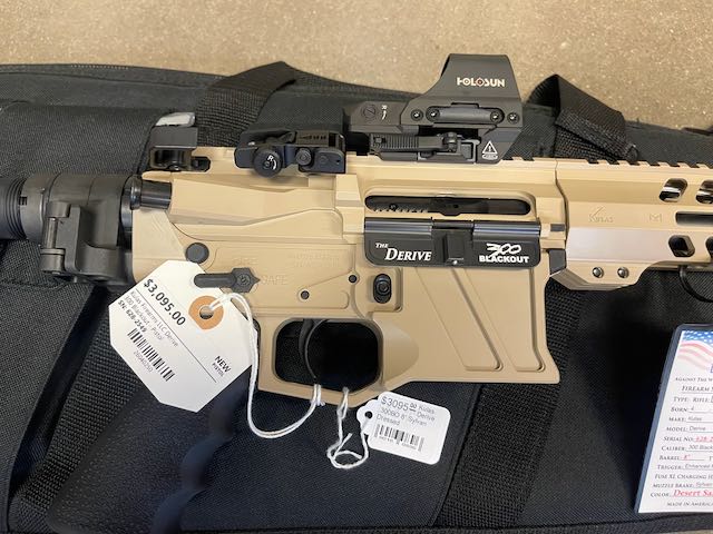 Kulas Derive AR15 .300BO 8" w/ Sylvan Folder and Suppressor SBA5 Desert Sand Dressed