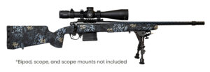 Horizon Firearms RF017S122214T19 Vandal Prime 6.5 PRC 22" Black Spiral Fluted Threaded Barrel, Drilled & Tapped Receiver, Textured Iota EKO Carbon Fiber Stock