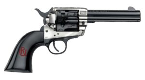 Pietta PFI357PR434BP 1873 Great Western II Pendleton Round?Up 357 Mag 6 Shot 4.75" Blued Engraved Barrel & Cylinder, Ultra Black Engraved Grip, Exposed Hammer