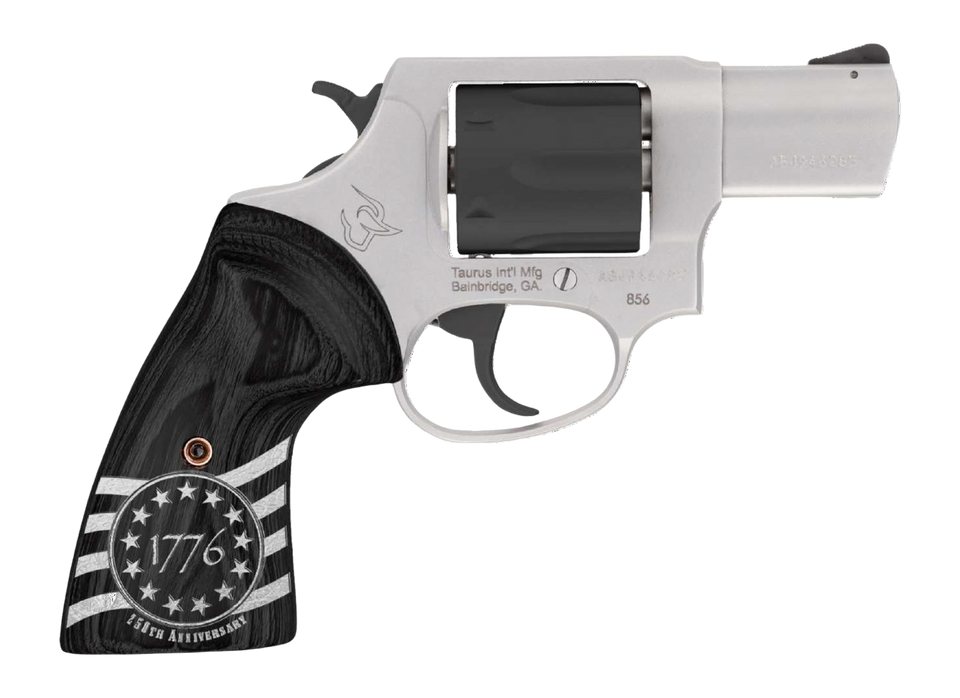 TAURUS 856 38 SPL 3IN BARREL 6RD SS/BLACK BLK CYL 1776 250TH ANN 2-85635-US3