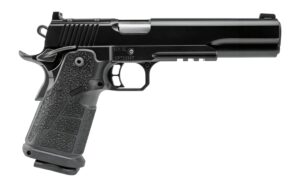 Kimber Mfg, Inc 3600304 DS Warrior 10mm Auto 18+1 6" Matte Stainless Barrel, KimPro Black Optic Cut/Serrated Slide, Black Stainless Steel Frame w/Beavertail & Picatinny Rail, Black Carbon Fiber Grip,