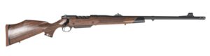 Weatherby MFT01N416WR6B Mark V Frontier Full Size 416 WBY Mag 3+1 24" + 2" Graphite Black Cerakote Threaded Barrel, Graphite Black Cerakote Steel Drilled & Tapped Receiver, Oiled Walnut Monte Carlo St