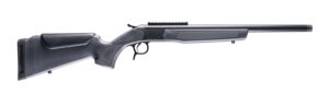 CVA CR4449 Scout  25 Creedmoor 1rd 16.50" Matte Blued Threaded Barrel & Receiver w/DuraSight Rail, Stealth Gray Synthetic Stock