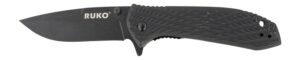 RUKO RUK0179BBK   440C 3-1/4"BLK HANDLE FOLDING