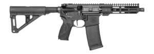 Smith & Wesson 14604 M&P15 Axe 300 Blackout 30+1 8" Black Armornite Threaded Barrel, Black Hardcoat Anodize Aluminum Receiver w/Picatinny Rail, M-LOK Handguard, Black Polymer Magpul BTR Arm Brace, Int