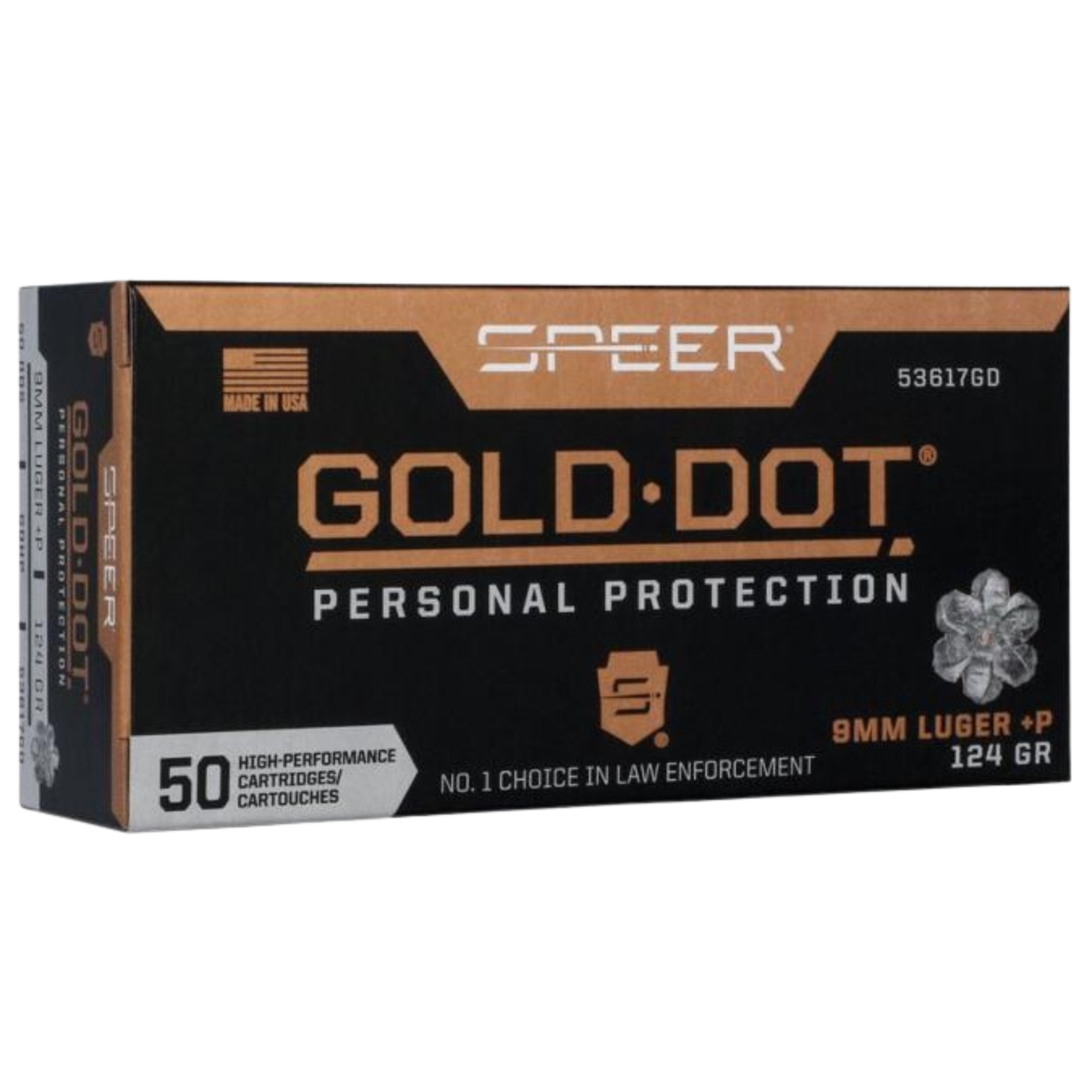 SPEER 9MM +P 124GDHP 50 53617GD