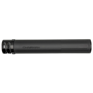 BOSS CHAIRMAN  - 5/8X24 BRAKE END CAP 7.62 FULL LENGTH SILENCER HIGH PRESSURE LOADS STAINLESS NITRIDED CORE MUZZLE BREAK FOR MAXIMUM MUZZLE CONTROL REDUCED SOUND SUPPRESSION CH-15080-762-SS-58-BR-BLK