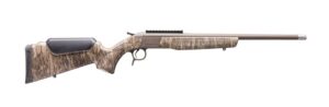 CVA CR4919MOBL Scout Spur 28 Gauge 1rd Patriot Brown Cerakote Steel barrel & Receiver w/Picatinny Rail,  Mossy Oak Bottomland Synthetic Stock