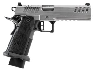 Bersa M2XIO5SSFN2 M2XI 1911 DS 9mm Luger 23+1 5" Black Match Grade Bull Barrel, Stainless Steel Optic Ready/Serrated Slide, Frame w/Beavertail & Picatinny Rail, Textured Grip, Holosun K Footprint, Amb