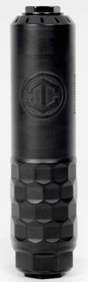 HUSH-POINT 30 SUPPRESSOR .30 CAL TITANIUM FLOW-THRU, DT/HUB, 1/2X28 & 5/8X24 CAPS INCLUDED