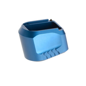 Tyrant CNC TDMPMAGEXFSBLUE  Magazine Extension Fits S&W M&P 9/40 5rd Compatible w/ Full-Size M&P 1.0/2.0 frames Blue Aluminum