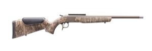 CVA CR4918MOBL Scout Spur 410 Gauge 1rd Patriot Brown Cerakote Steel barrel & Receiver w/Picatinny Rail,  Mossy Oak Bottomland Synthetic Stock