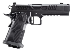 Alpha Foxtrot AA39X2CIG-XDBK17 AF1911 Romulus 10mm Auto 18+1 4.25" Black DLC Stainless Steel Threaded Compensated Barrel, Optic Ready/Serrated Slide & Frame w/Beavertail & Picatinny Rail, RMSc/RMR Foo