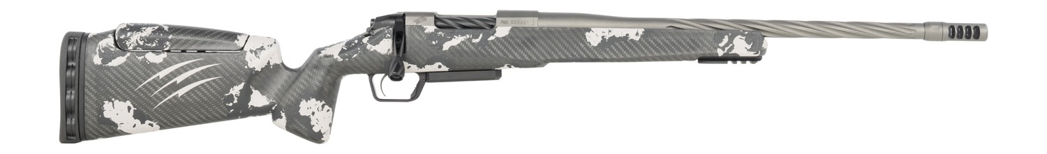 Fierce Firearms RIVSSX22CM18GP Twisted Rival XP 2.0 22 Creedmoor 3+1 18" Glacier Cerakote Spiral Fluted Threaded Barrel, Stainless Steel Drilled & Tapped Receiver, Arca Rail Forend, Phantom Camo Push