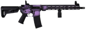 Shark Coast Tactical AR15 Valkyrie 5.56 16" Distressed Purple w/Norse Engraving 300-132-1000-25