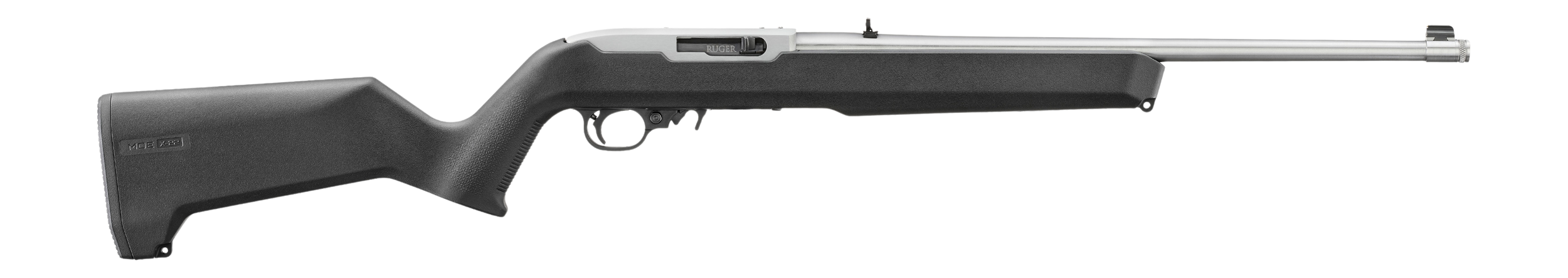 Ruger 10/22 .22LR 18.50″ Stainless TB Black Magpul MOE X-22 32023